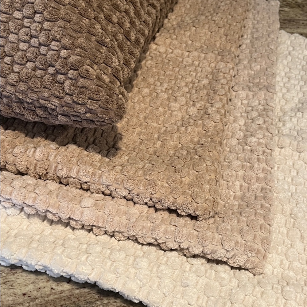 Textured Throw Pillow Covers in Neutral Tones, set of four NWOT